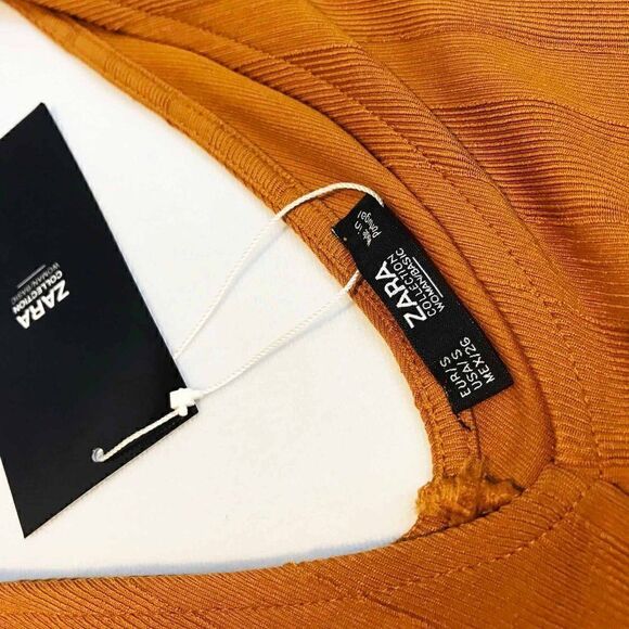 nwt Zara Ribbed V Neck Tank 💚🌻 - Picture 5 of 6